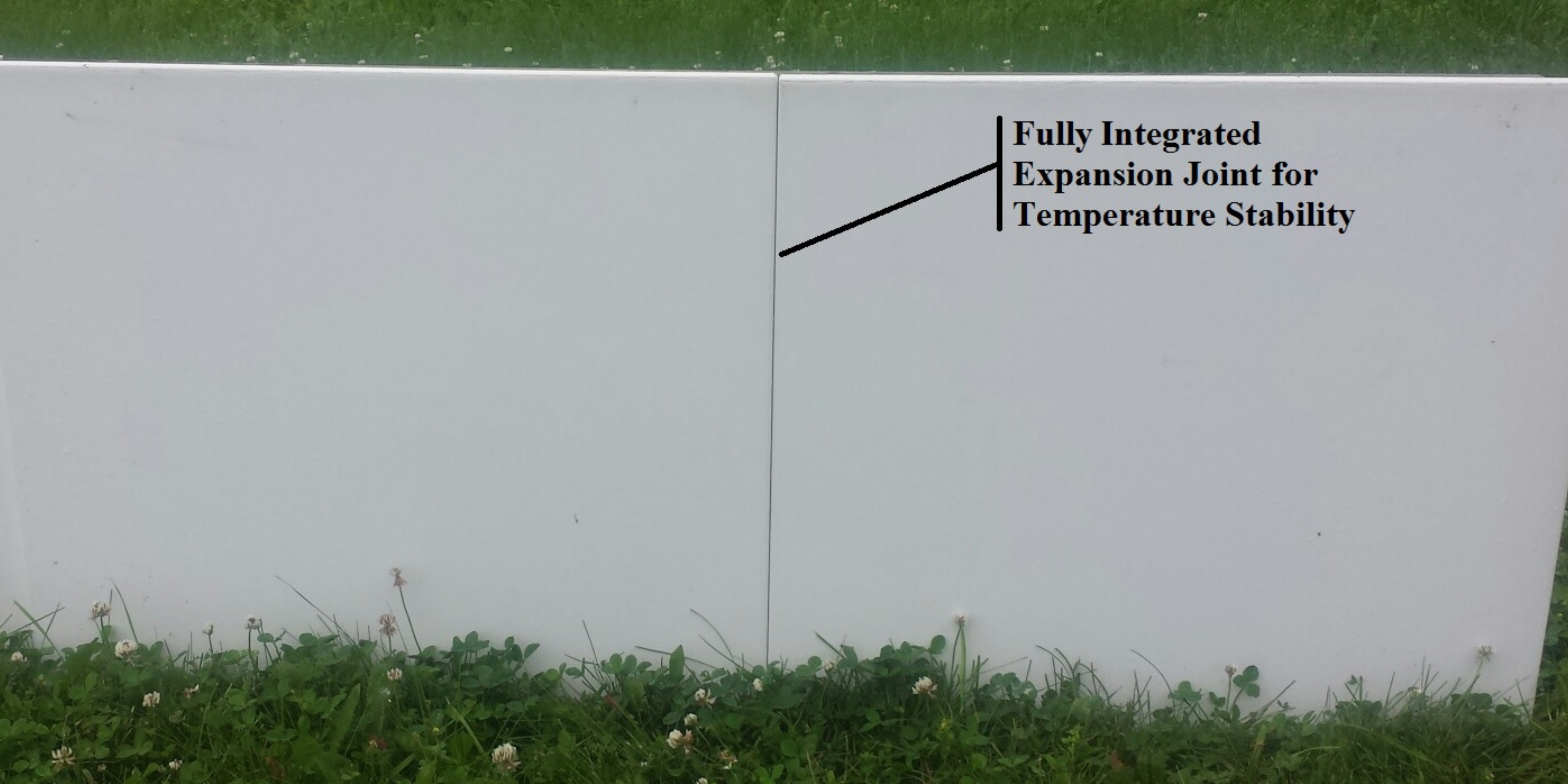 Expansion Joints account for temp changes - 4-season board.